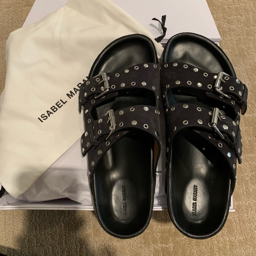 Isabel Marant “Birkenstock” style sandals